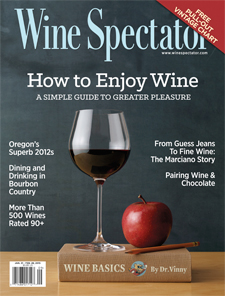 Wine Spectator is the most influential source of wine information on the planet. The magazine features wine ratings, tasting reports, news and features, articles, pictures and other original content you won't find anywhere else.